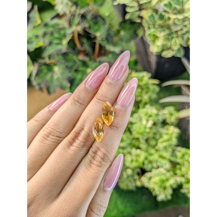 4.82 Ct.Tw. Citrine Pair from Brazil