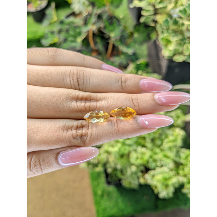 4.82 Ct.Tw. Citrine Pair from Brazil