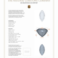 4.82 Ct.Tw.Total Carat Weight Citrine Pair from Brazil 3 D Scan Report