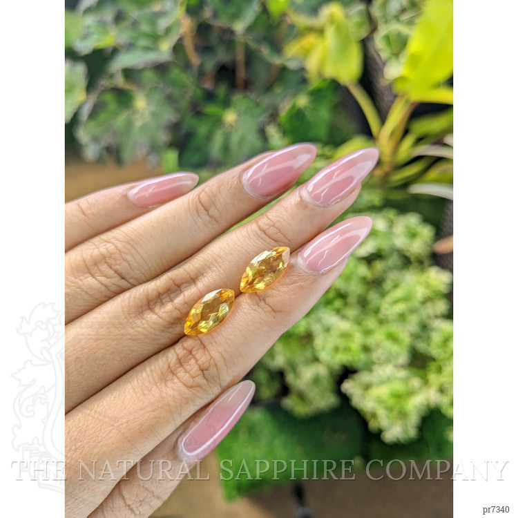 5.13 Ct.Tw. Citrine Pair from Brazil