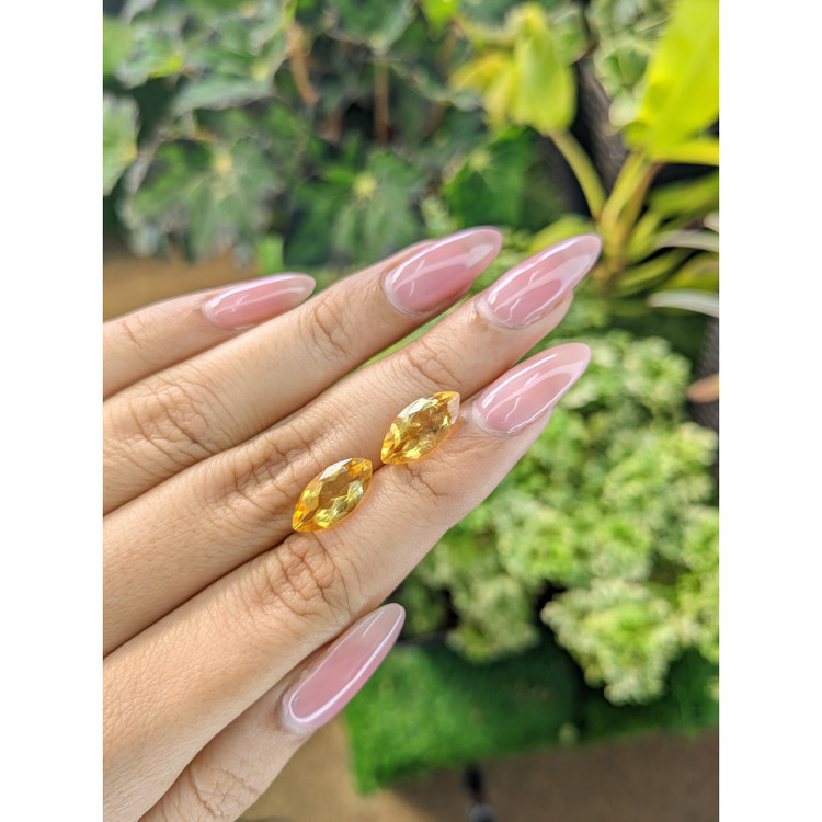 5.13 Ct.Tw. Citrine Pair from Brazil