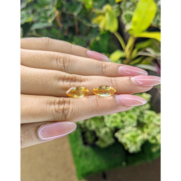 5.13 Ct.Tw. Citrine Pair from Brazil