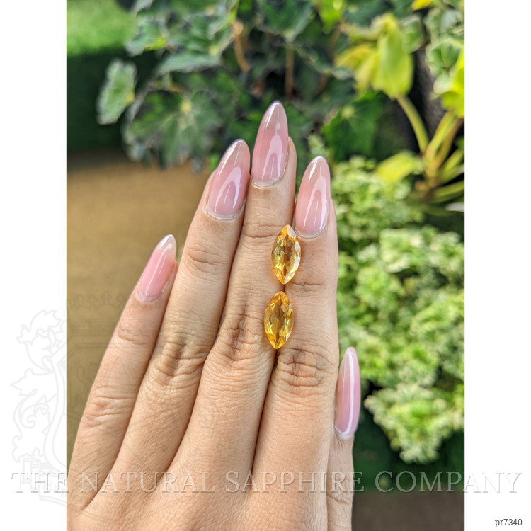 5.13 Ct.Tw. Citrine Pair from Brazil