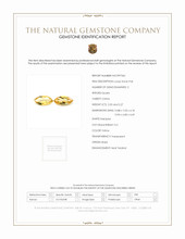 4.47 Ct.Tw.Total Carat Weight Yellow Citrine Pair from Brazil Scan Report
