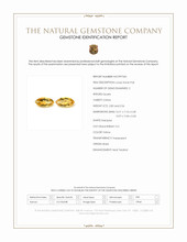 5.38 Ct.Tw.Total Carat Weight Yellow Citrine Pair from Brazil Scan Report