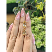 4.67 Ct.Tw.Total Carat Weight Citrine Pair from Brazil Life Style