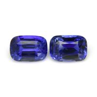 2.02&nbsp;Ct.Tw.Total Carat Weight Blue Sapphire Pair from Ceylon (Sri Lanka) Video