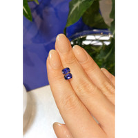 2.02&nbsp;Ct.Tw.Total Carat Weight Blue Sapphire Pair from Ceylon (Sri Lanka) Life Style