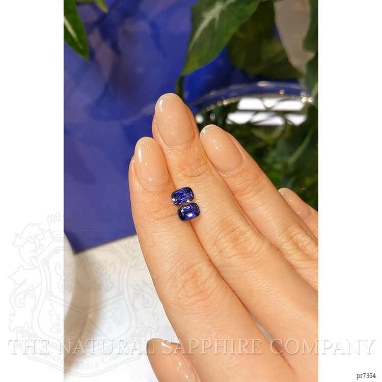2.02 Ct.Tw. Blue Sapphire Pair from Ceylon (Sri Lanka)
