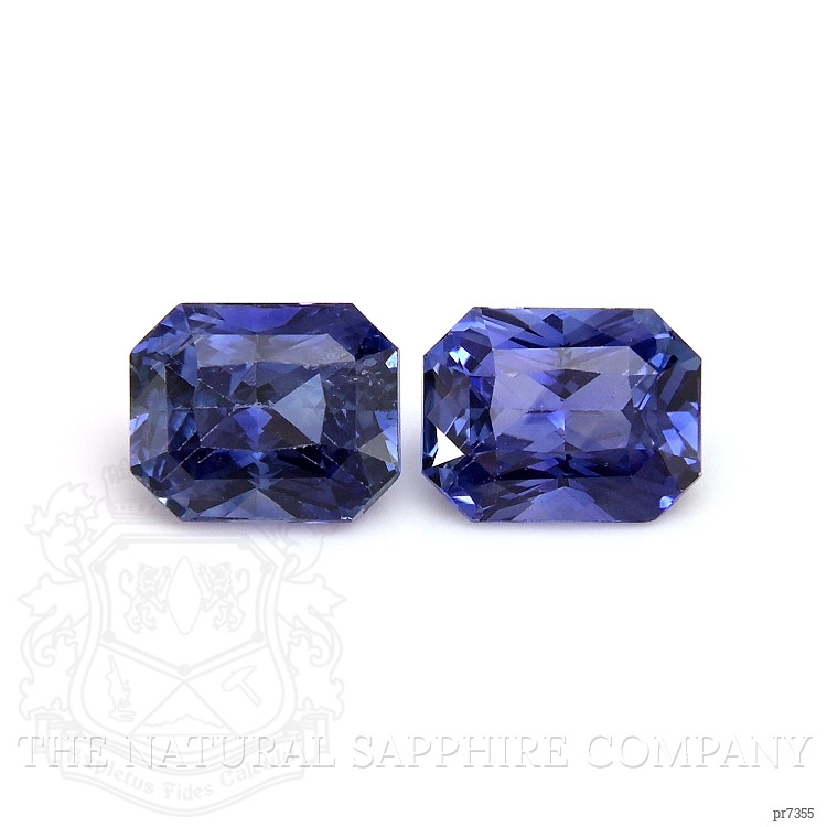2.28 Ct.Tw. Blue Sapphire Pair from Ceylon (Sri Lanka)