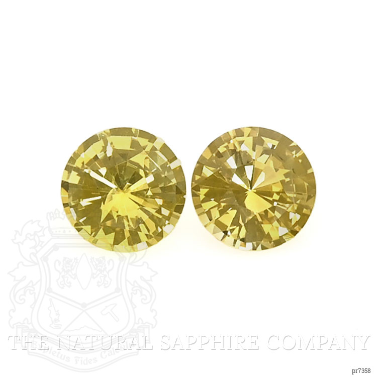 1.86 Ct.Tw. Yellow Sapphire Pair from Ceylon (Sri Lanka)