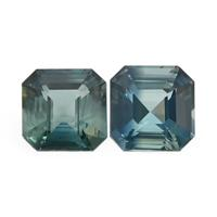 3.72&nbsp;Ct.Tw.Total Carat Weight Bluish Green Sapphire Pair from Ceylon (Sri Lanka) Video