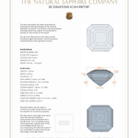 3.72 Ct.Tw.Total Carat Weight Bluish Green Sapphire Pair from Ceylon (Sri Lanka) 3 D Scan Report