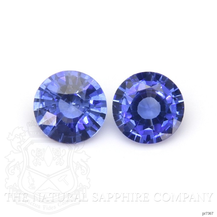 0.78 Ct.Tw. Blue Sapphire Pair from Ceylon (Sri Lanka)