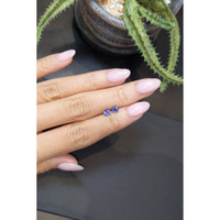 0.78&nbsp;Ct.Tw.Total Carat Weight Blue Sapphire Pair from Ceylon (Sri Lanka) Life Style