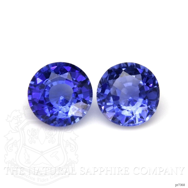 0.85 Ct.Tw. Blue Sapphire Pair from Ceylon (Sri Lanka)
