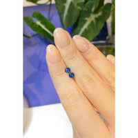 0.85&nbsp;Ct.Tw.Total Carat Weight Blue Sapphire Pair from Ceylon (Sri Lanka) Life Style