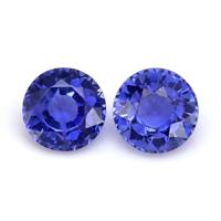 0.95&nbsp;Ct.Tw.Total Carat Weight Blue Sapphire Pair from Ceylon (Sri Lanka) Video