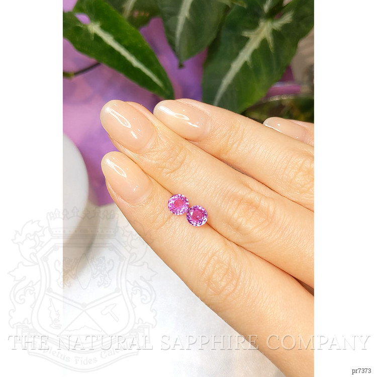 1.78 Ct.Tw. Pink Sapphire Pair from Ceylon (Sri Lanka)