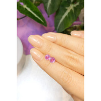 1.80&nbsp;Ct.Tw.Total Carat Weight Pink Sapphire Pair from Ceylon (Sri Lanka) Life Style