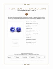 0.76 Ct.Tw.Total Carat Weight Tanzanite Pair from Tanzania Scan Report
