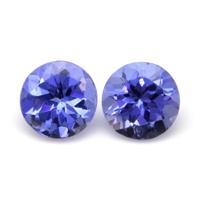 0.76 Ct.Tw.Total Carat Weight Tanzanite Pair from Tanzania Video