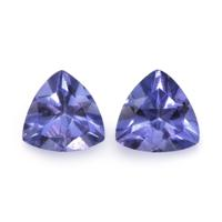 0.53 Ct.Tw.Total Carat Weight Tanzanite Pair from Tanzania Video