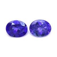 0.79 Ct.Tw.Total Carat Weight Tanzanite Pair from Tanzania Video