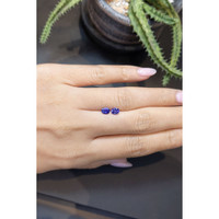 0.79 Ct.Tw.Total Carat Weight Tanzanite Pair from Tanzania Life Style