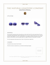 1.02 Ct.Tw.Total Carat Weight Tanzanite Pair from Tanzania Appraisal