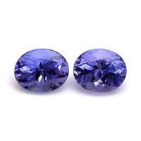 1.02 Ct.Tw.Total Carat Weight Tanzanite Pair from Tanzania Video