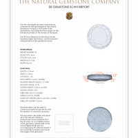 0.75 Ct.Tw.Total Carat Weight Cabochon Crystal/Jelly Opal Pair from Australia 3 D Scan Report