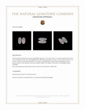 2.41 Ct.Tw.Total Carat Weight Cabochon Opal Pair from Australia Appraisal