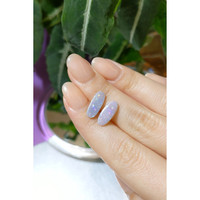 2.41 Ct.Tw.Total Carat Weight Cabochon Crystal/Jelly Opal Pair from Australia Life Style