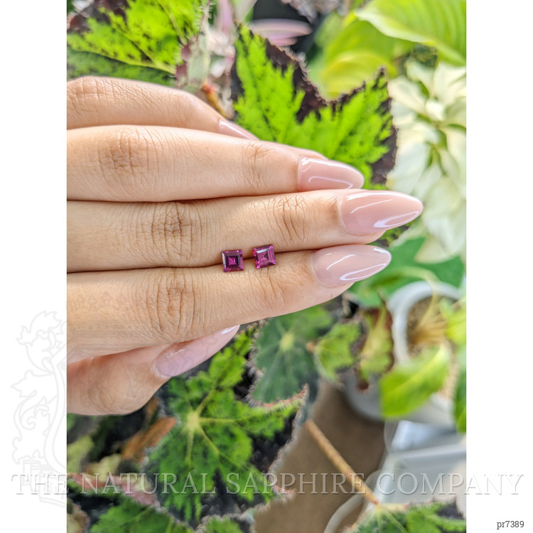 1.07 Ct.Tw. Rhodolite Garnet Pair from Ceylon (Sri Lanka)