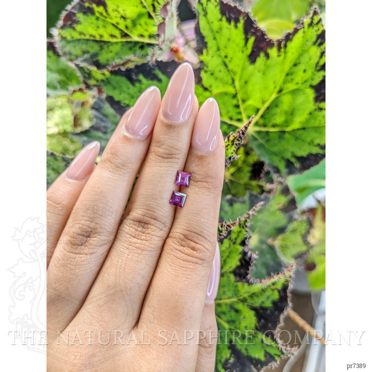 1.07 Ct.Tw. Rhodolite Garnet Pair from Ceylon (Sri Lanka)