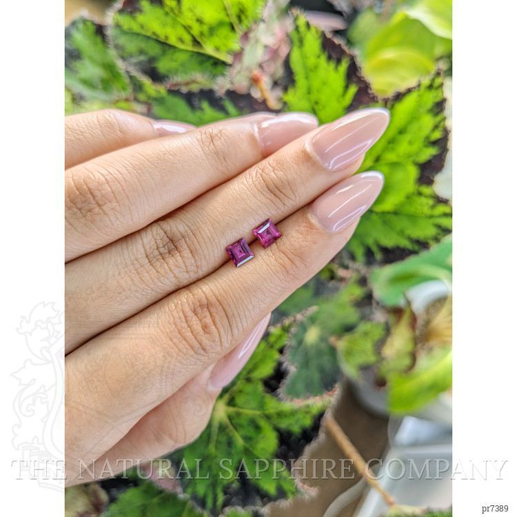 1.07 Ct.Tw. Rhodolite Garnet Pair from Ceylon (Sri Lanka)