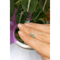 0.70 Ct.Tw.Total Carat Weight Cabochon Crystal/Jelly Opal Pair from Australia Life Style