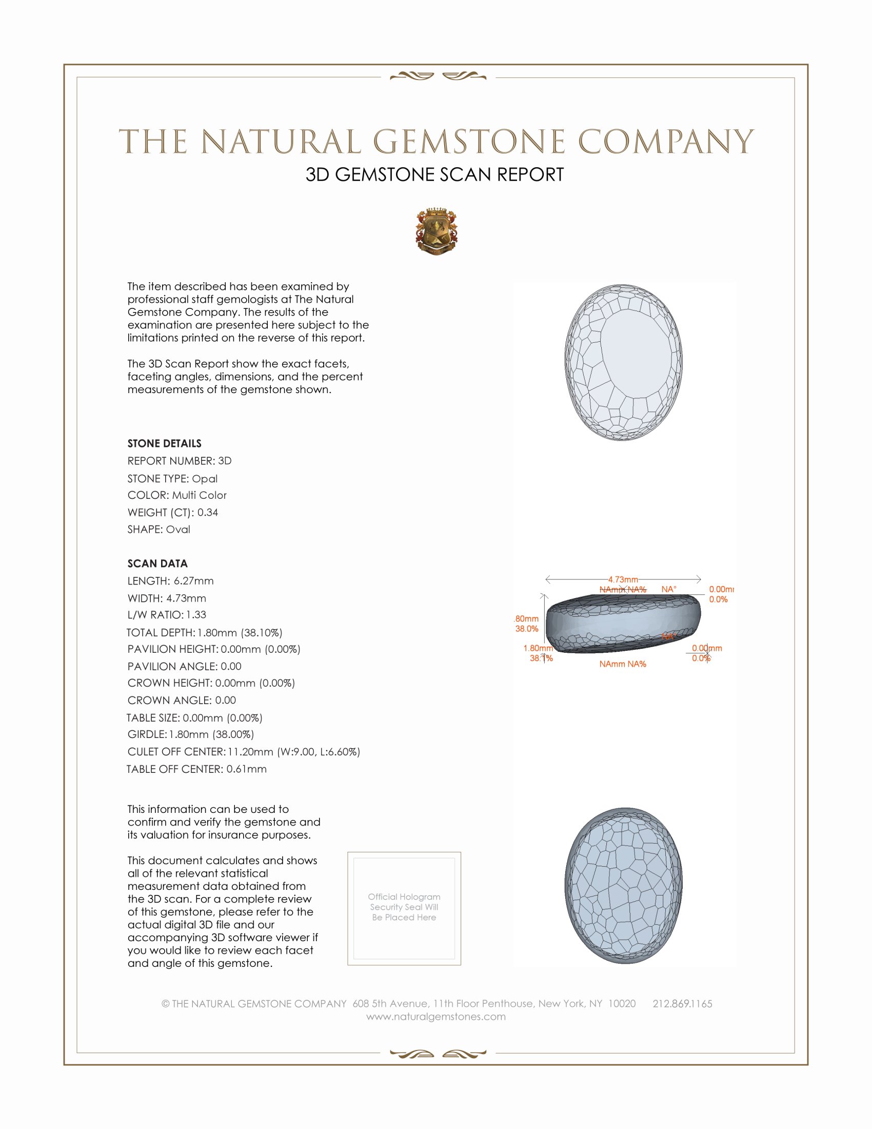 0.70 Ct.Tw. Cabochon Opal Pair from Australia