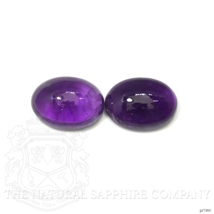 25.47 Ct.Tw. Cabochon Amethyst Pair from Brazil