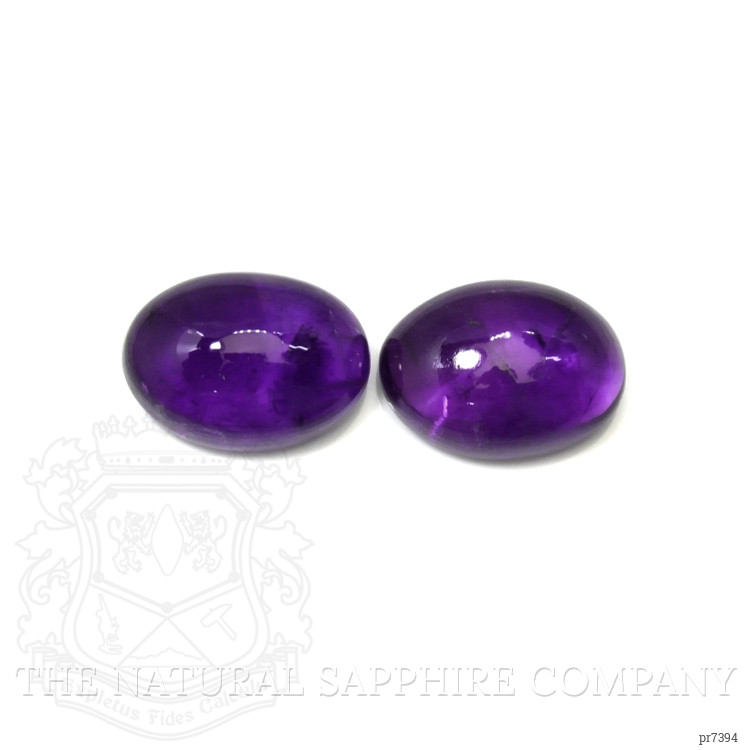 26.41 Ct.Tw. Cabochon Amethyst Pair from Brazil