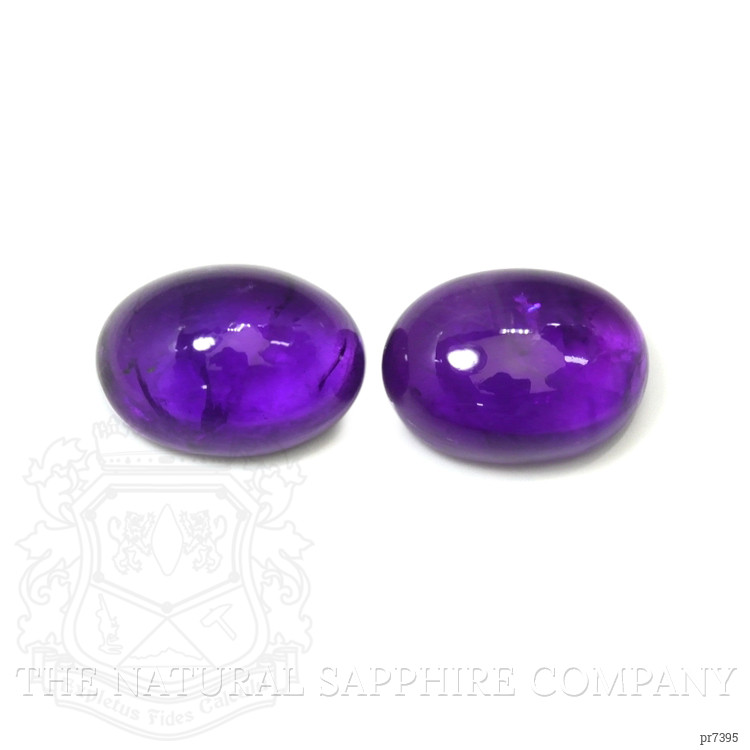 28.47 Ct.Tw. Cabochon Amethyst Pair from Brazil