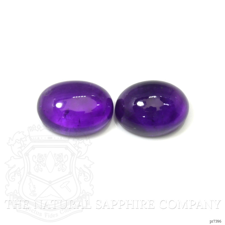 31.58 Ct.Tw. Cabochon Amethyst Pair from Brazil