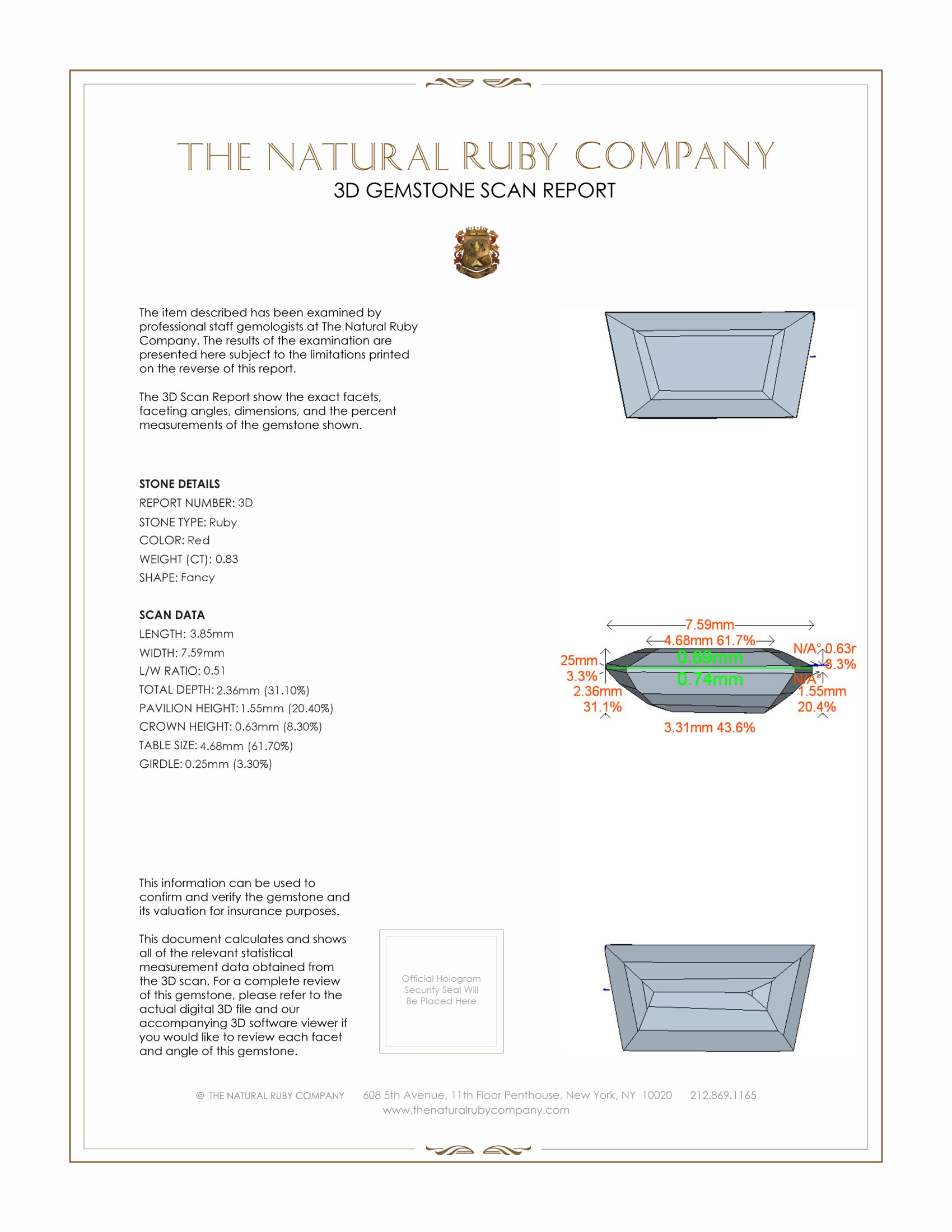 1.66 Ct.Tw. Ruby Pair from Mozambique