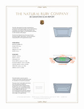 1.66 Ct.Tw.Total Carat Weight Ruby Pair from Mozambique 3 D Scan Report