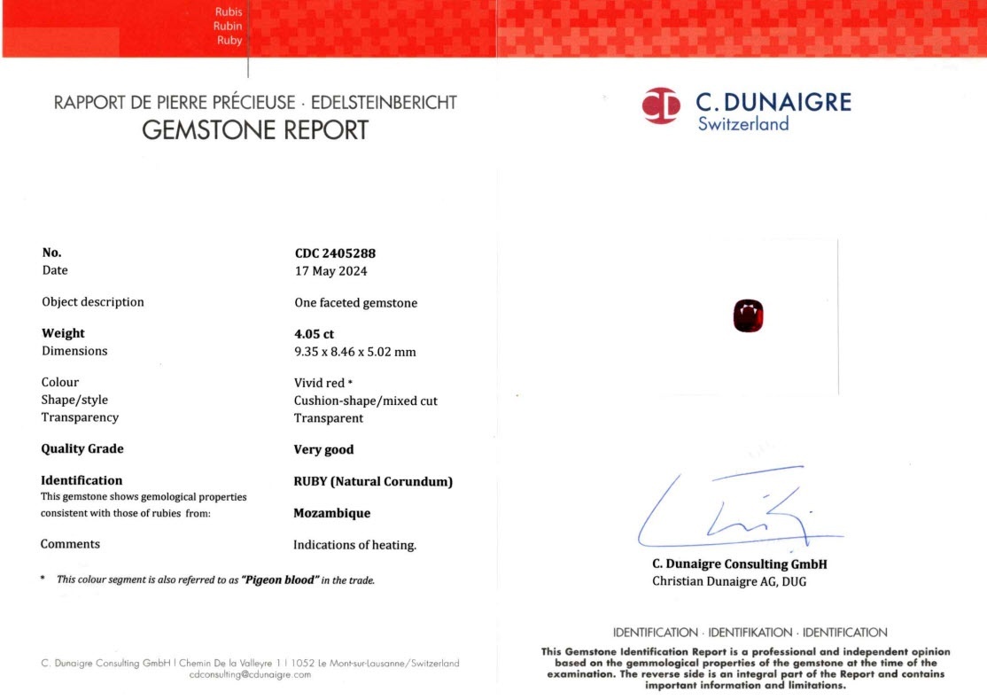 8.01 Ct.Tw. Ruby Pair from Mozambique