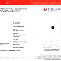 8.01 Ct.Tw.Total Carat Weight Ruby Pair from Mozambique Scan Report