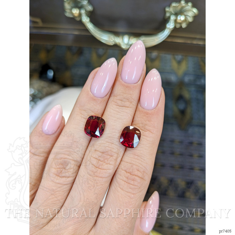 8.01 Ct.Tw. Ruby Pair from Mozambique