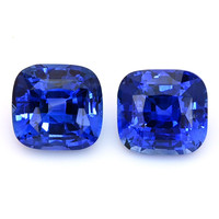 7.56&nbsp;Ct.Tw.Total Carat Weight Blue Sapphire Pair from Ceylon (Sri Lanka) Video