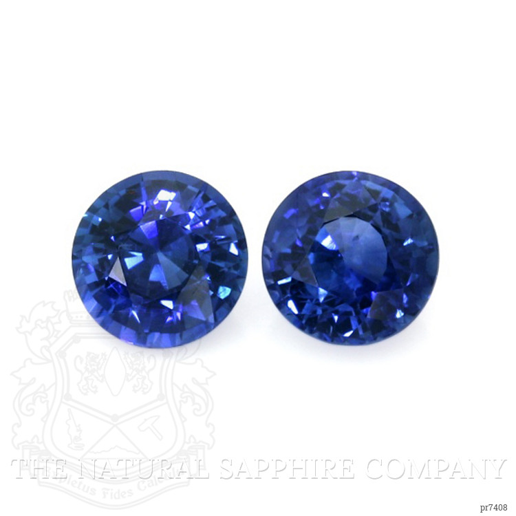 3.26 Ct.Tw. Blue Sapphire Pair from Ceylon (Sri Lanka)